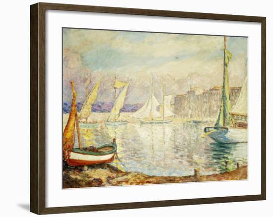 Le Port de Saint Tropez-Henri Lebasque-Framed Giclee Print