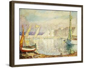 Le Port de Saint Tropez-Henri Lebasque-Framed Giclee Print