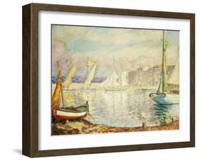 Le Port de Saint Tropez-Henri Lebasque-Framed Giclee Print