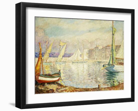 Le Port de Saint Tropez-Henri Lebasque-Framed Giclee Print