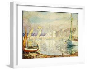 Le Port de Saint Tropez-Henri Lebasque-Framed Giclee Print