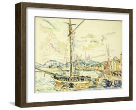 Le Port de Saint-Tropez-Paul Signac-Framed Giclee Print