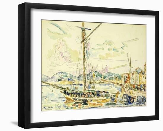 Le Port de Saint-Tropez-Paul Signac-Framed Giclee Print