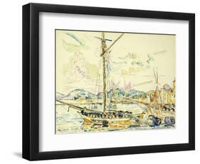 Le Port de Saint-Tropez-Paul Signac-Framed Giclee Print