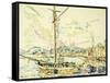 Le Port de Saint-Tropez-Paul Signac-Framed Stretched Canvas
