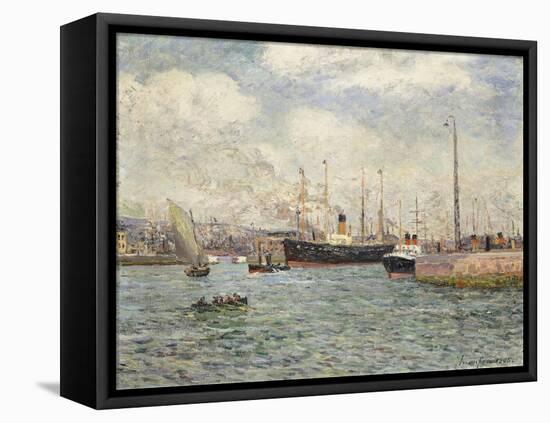 Le Port Du Havre, 1905-Maxime Emile Louis Maufra-Framed Stretched Canvas