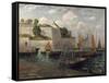 Le port du Palais à Belle-Ile-Maxime Maufra-Framed Stretched Canvas