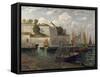 Le port du Palais à Belle-Ile-Maxime Maufra-Framed Stretched Canvas