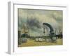 Le Port, Quai a Schiedamm, 1907-Maximilien Luce-Framed Giclee Print