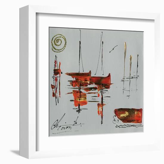 Le port-Christine Tison-Framed Art Print