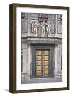 Le Porte Del Paradiso, East Side of Baptistery, by Lorenzo Ghiberti-Guido Cozzi-Framed Photographic Print