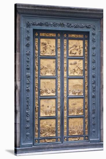 Le Porte Del Paradiso, East Side of Baptistery, by Lorenzo Ghiberti-Guido Cozzi-Stretched Canvas