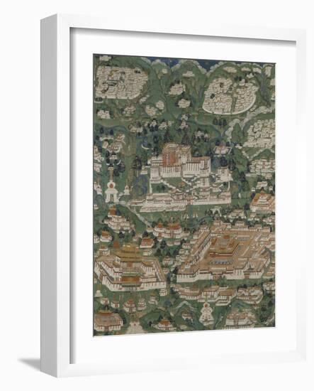 Le Potala et les principaux monuments du Tibet central-null-Framed Giclee Print