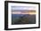 Le Pouce mountain during the African sunset, Moka Range, Port Louis, Mauritius-Roberto Moiola-Framed Photographic Print