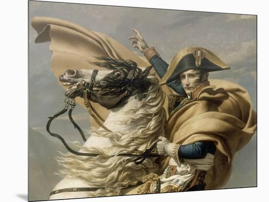 Le Premier Consul franchissant les Alpes au col du Grand Saint-Bernard-Jacques-Louis David-Mounted Premium Giclee Print