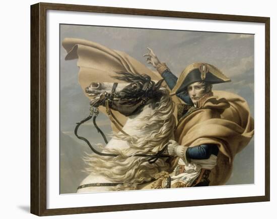 Le Premier Consul franchissant les Alpes au col du Grand Saint-Bernard-Jacques-Louis David-Framed Giclee Print