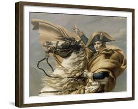 Le Premier Consul franchissant les Alpes au col du Grand Saint-Bernard-Jacques-Louis David-Framed Giclee Print