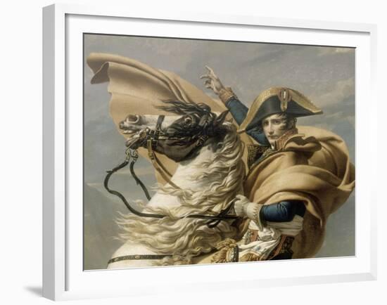 Le Premier Consul franchissant les Alpes au col du Grand Saint-Bernard-Jacques-Louis David-Framed Giclee Print