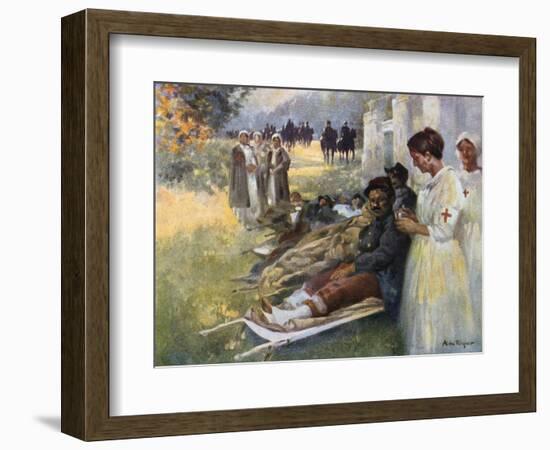 Le Premier Soin, 1914-Alexandre De Riquer-Framed Giclee Print