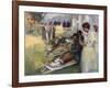 Le Premier Soin, 1914-Alexandre De Riquer-Framed Giclee Print