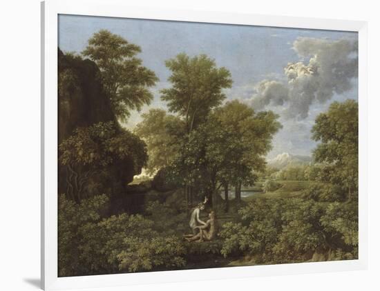 Le Printemps ou le Paradis terrestre-Nicolas Poussin-Framed Giclee Print