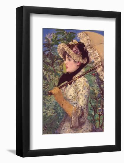 Le Printemps-Edouard Manet-Framed Art Print