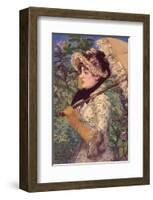 Le Printemps-Edouard Manet-Framed Art Print