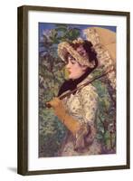 Le Printemps-Edouard Manet-Framed Art Print