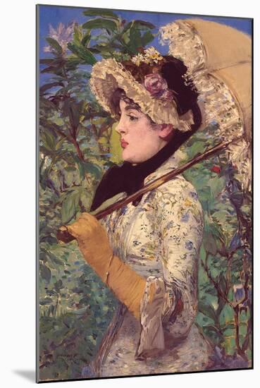 Le Printemps-Edouard Manet-Mounted Art Print