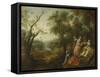 Le Printemps-Nicolas Lancret-Framed Stretched Canvas