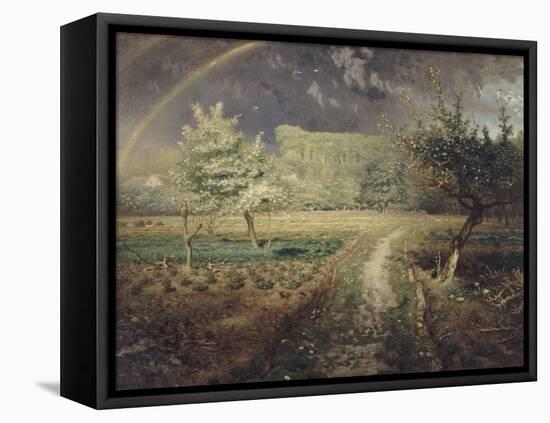 Le printemps-Jean-François Millet-Framed Stretched Canvas