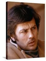 Le professeur by VALERIO ZURLINI and ENRICO MEDIOL with Alain Delon, 1972 (photo)-null-Stretched Canvas