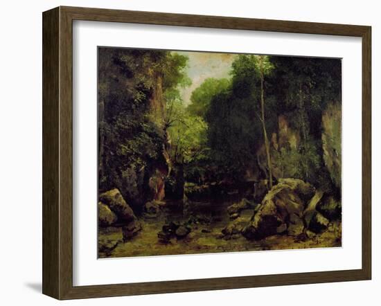 Le Puits-Noir, Doubs-Gustave Courbet-Framed Giclee Print