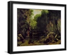 Le Puits-Noir, Doubs-Gustave Courbet-Framed Giclee Print