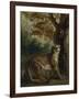 Le Puma, dit aussi Lionne guettant une proie-Eugene Delacroix-Framed Giclee Print