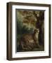 Le Puma, dit aussi Lionne guettant une proie-Eugene Delacroix-Framed Giclee Print