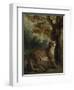 Le Puma, dit aussi Lionne guettant une proie-Eugene Delacroix-Framed Giclee Print