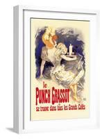 Le Punch Grassot-Jules Ch?ret-Framed Art Print