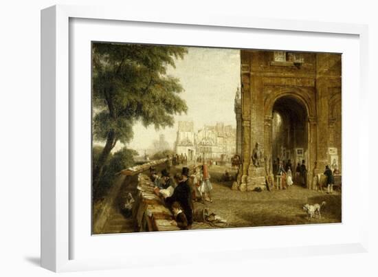 Le quai Conti, 1846-William Parrott-Framed Giclee Print