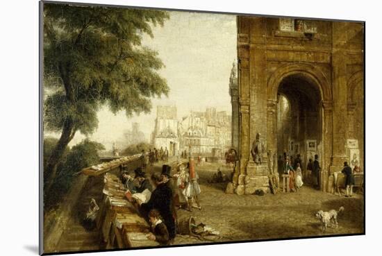 Le quai Conti, 1846-William Parrott-Mounted Giclee Print