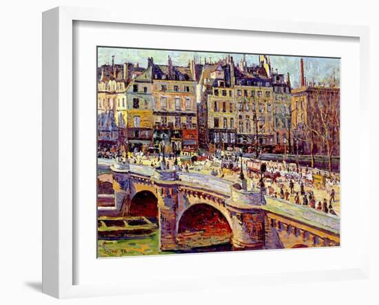 Le Quai Conti, Paris, 1896-Maximilien Luce-Framed Giclee Print