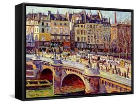 Le Quai Conti, Paris, 1896-Maximilien Luce-Framed Stretched Canvas