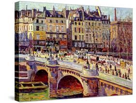 Le Quai Conti, Paris, 1896-Maximilien Luce-Stretched Canvas