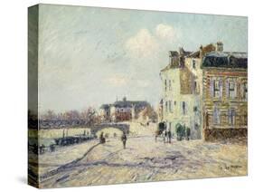 Le Quai De L'Oise a Pointoise, 1908-Gustave Loiseau-Stretched Canvas