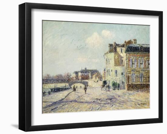 Le Quai De L'Oise a Pointoise, 1908-Gustave Loiseau-Framed Giclee Print