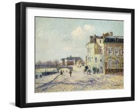 Le Quai De L'Oise a Pointoise, 1908-Gustave Loiseau-Framed Giclee Print