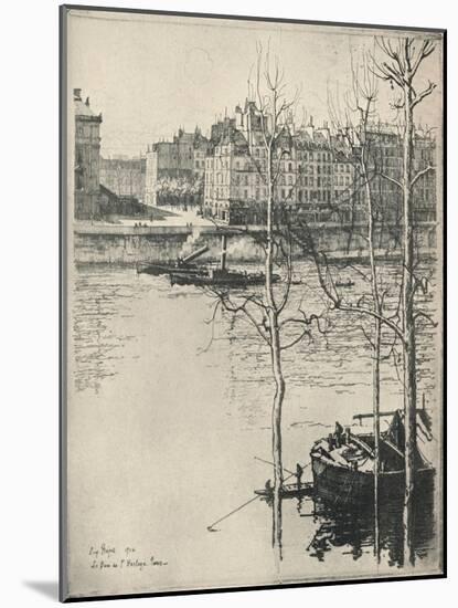 Le Quai De Lhorloge, 1915-Eugene Bejot-Mounted Giclee Print