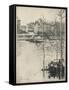 Le Quai De Lhorloge, 1915-Eugene Bejot-Framed Stretched Canvas