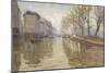 Le Quai de Montebello (inondation de 1910)-Germain Bonneton-Mounted Giclee Print