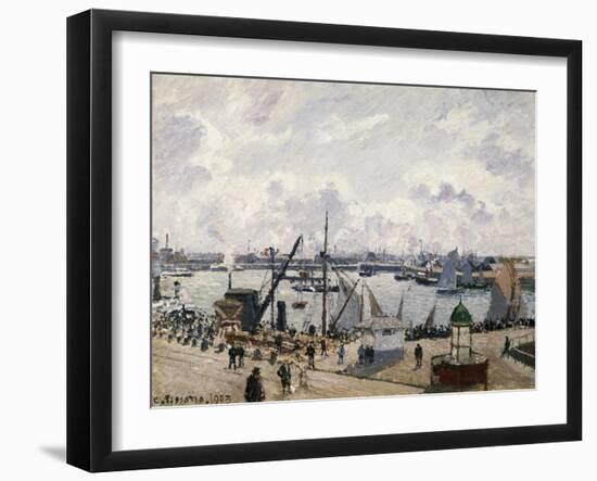 Le Quai De Southampton Au Havre, 1903-Camille Pissarro-Framed Giclee Print